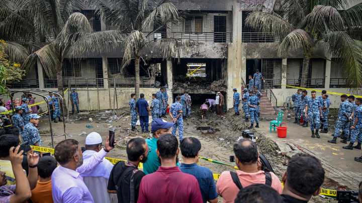 Bangladesh plane crash kills at least 25 children