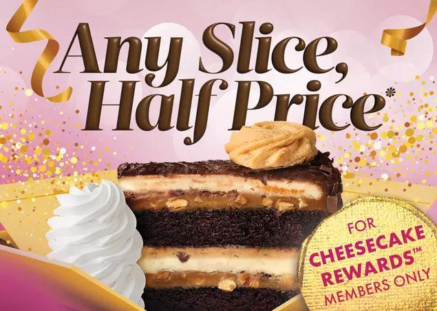 Enjoy half-price slices at The Cheesecake Factory on National Cheesecake Day