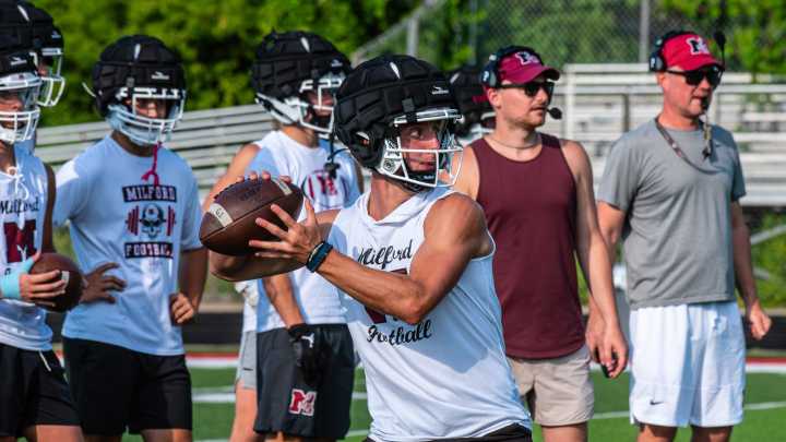 QB Caden Johnston-Thompson has grown into a mature leader for Milford