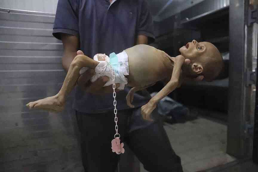 Baby’s death by starvation highlights situation in Gaza