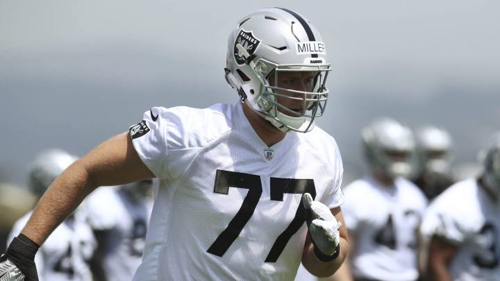 Raiders LT Kolton Miller signs three