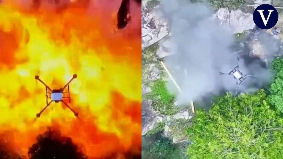 VIDEO: Así fue la operación con drones del ejército tailandés cerca de la frontera con Camboya