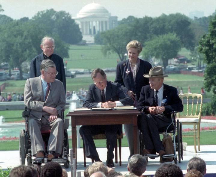 Today in History: President George H.W. Bush signs the Americans with Disabilities Act