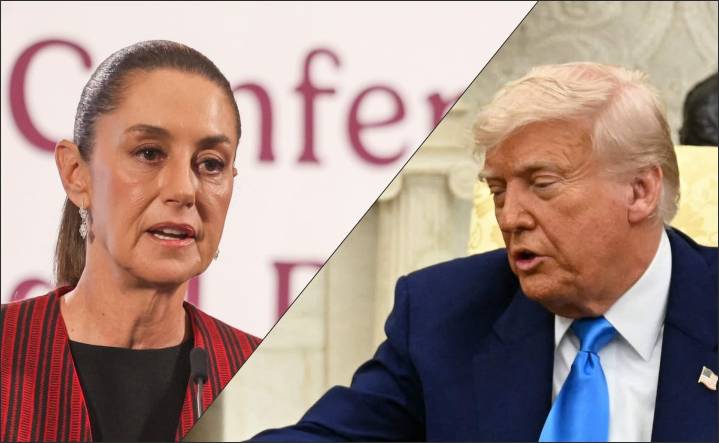 Trump y Sheinbaum hablarán vía telefónica previo a fecha límite de aranceles: Bloomberg;  México presenta propuestas para reequilibrar comercio bilateral
