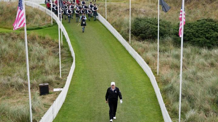 Trump Opens New Scotland Golf Course on Foreign Trip