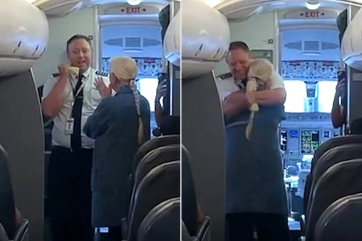 Grandma Who Planned to Visit Pilot Grandson Gets a Sweet Surprise on the Plane