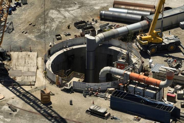 Workers raced for miles in the dark to escape being trapped after tunnel collapsed in Los Angeles