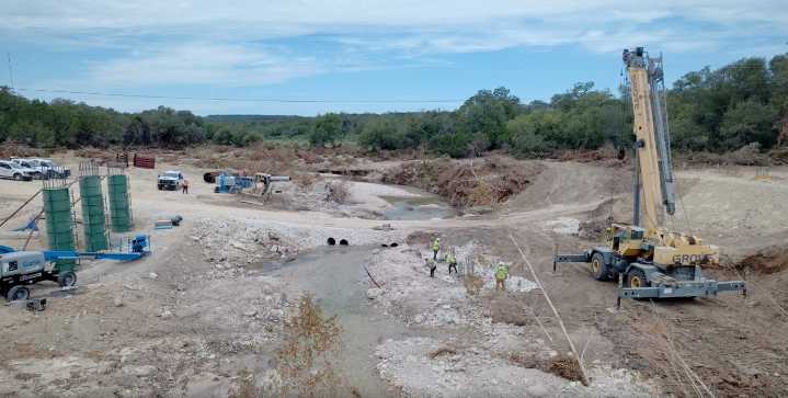VIDEO: Rebuild of Cow Creek bridge progresses