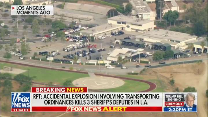 JUST IN: 3 LA Sheriff’s Deputies Killed in Accidental Explosion
