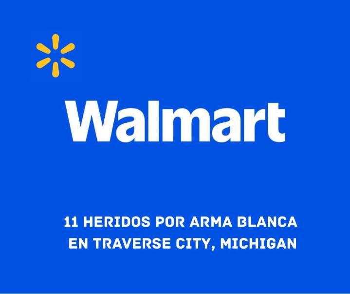 Michigan: 11 heridos en un ataque con arma blanca en un Walmart local
