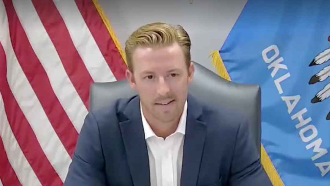 OK schools chief Ryan Walters says everyone else is lying about the boobs on his office TV