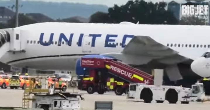 Heathrow Airport swarmed by police and fire engines as plane makes emergency landing