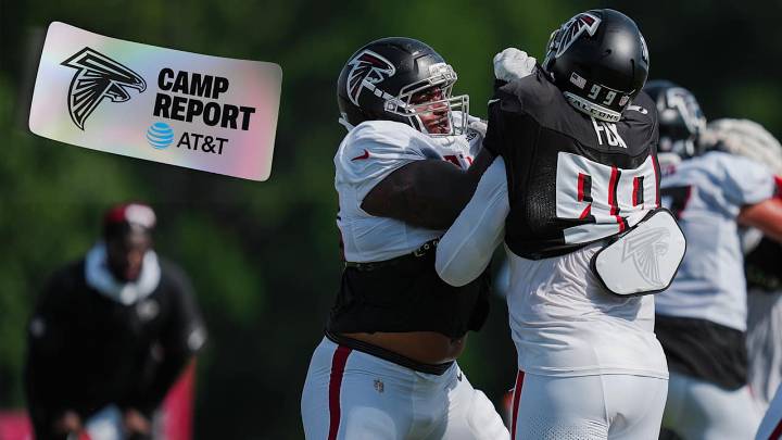 Falcons Camp Report: Pads come on at 'perfect time'
