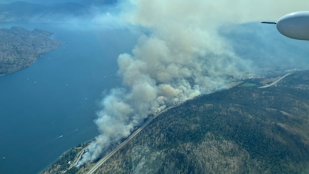 Wildfire in B.C.'s Okanagan 'significantly decreased,' says wildfire service
