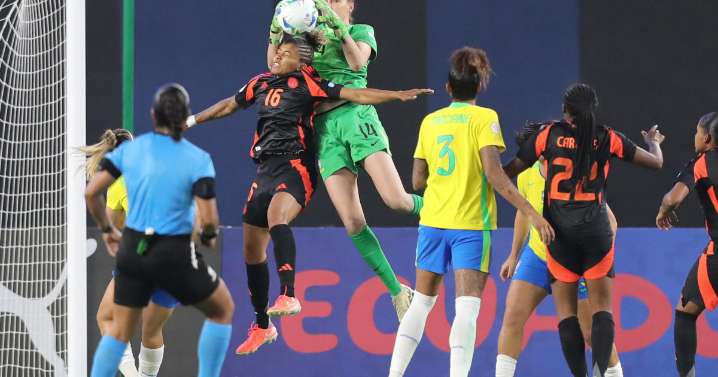 Copa América Femenina: Colombia no puede con Brasil a pesar de tener una jugadora más, ambas clasificaron