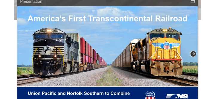 Deal announced on proposed acquisition of Norfolk Southern by Union Pacific