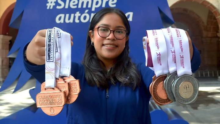 Andrea Sandoval ganó tres medallas en la Olimpiada Nacional 2025