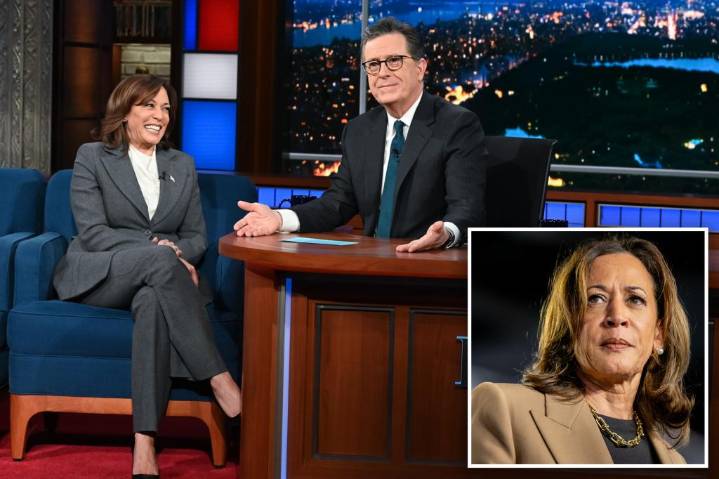 Kamala Harris to appear on lefty Colbert show in first post
