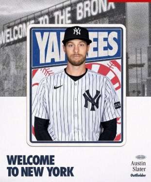 Yankees de NY se refuerzan con Austin Slater de los Medias Blancas de Chicago