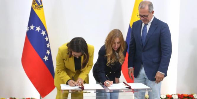 Firman memorándum de entendimiento entre Colombia y Venezuela para crear zona económica binacional