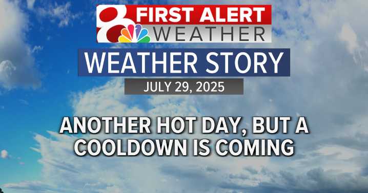 Forecast: Staying hot and humid before a cool