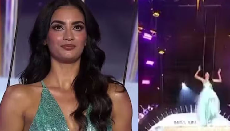 Impactante momento en Miss Universe: concursante cae en plena prueba extrema