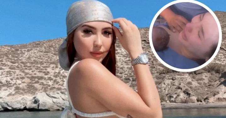[VIDEO] Entre lágrimas, Aída Victoria Merlano grabó el nacimiento de su bebé