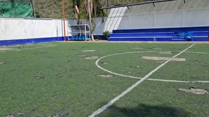 Autoridades de Tlilapan tienen abandonada la Cancha Bicentenario: Usuarios