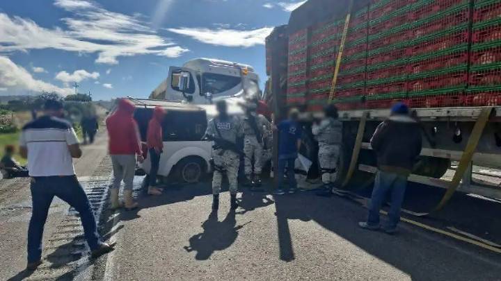 Choque en la autopista Puebla-Veracruz deja como saldo dos personas lesionadas