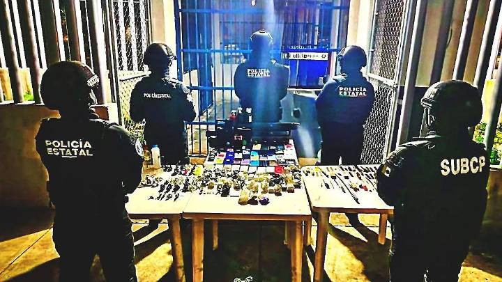 Drogas, pipas y celulares son decomisados tras segundo operativo en el penal de San Miguel