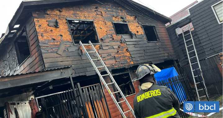 Voraz incendio en Valdivia deja a cuatro personas fallecidas: dos de las víctimas son niños