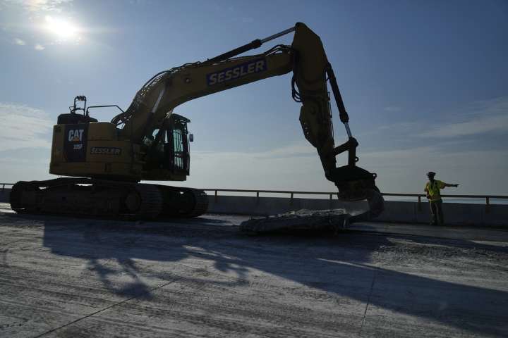 Demolition begins on last parts of Baltimore's collapsed Key Bridge