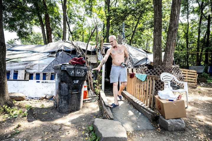 Harrisburg’s homeless people react to tearing down Tent City, moving to parking lot: ‘Real stupid’