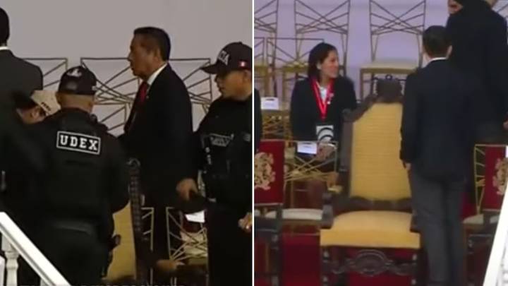 Alerta de bomba en el sillón de la presidenta