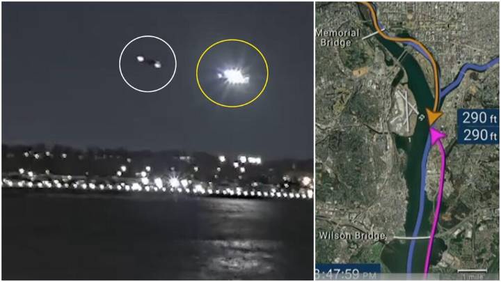 Revelan video de colisión aérea que dejó 67 muertos en Washington DC