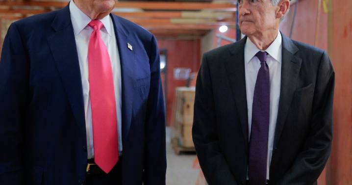Trump visits Federal Reserve and tussles with Jerome Powell in extraordinary moment