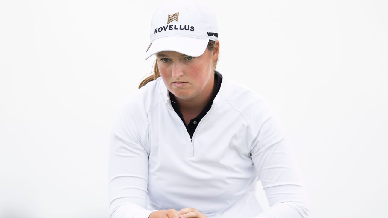 Woad has 2-shot lead in Scotland, nears victory in pro debut