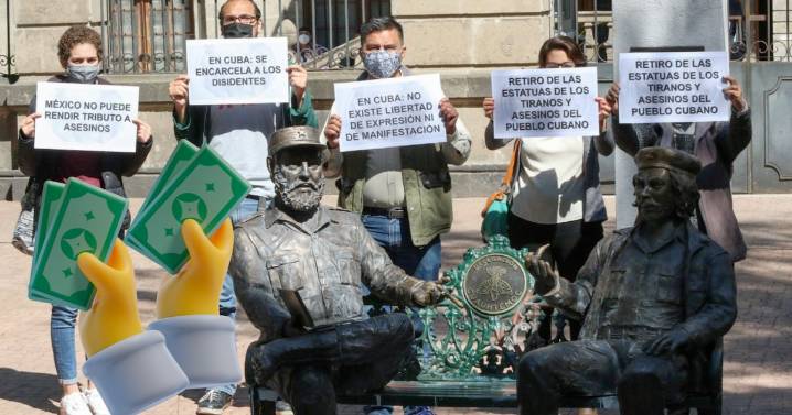 ¡Fidel Castro y el Che Guevara en tu casa! Alessandra Rojo subasta las estatuas removidas