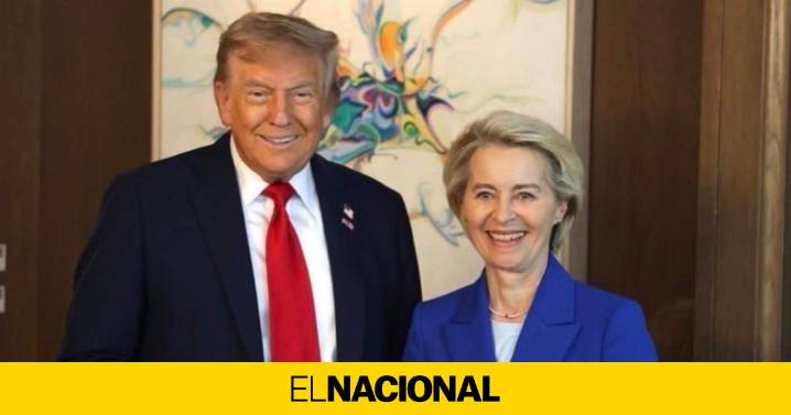Von der Leyen y Trump se reunirán el domingo para tratar el acuerdo comercial entre EE.UU. y la UE