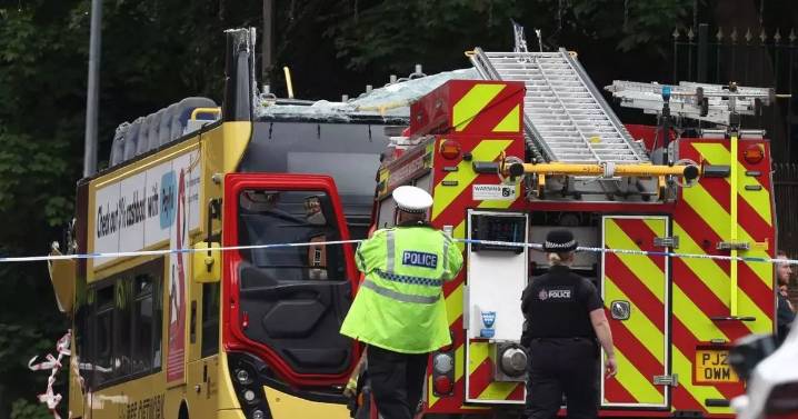 Eccles bus crash UPDATES: 15 rushed to hospital as 'roof torn off' double