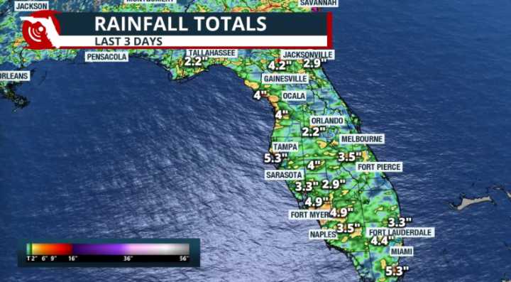Florida is super soaked! More rain forecast for Sunday, flash flood risk