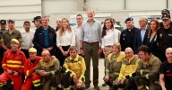 El Rey agradece la labor "admirable" y "solidaria" de los efectivos en Orense