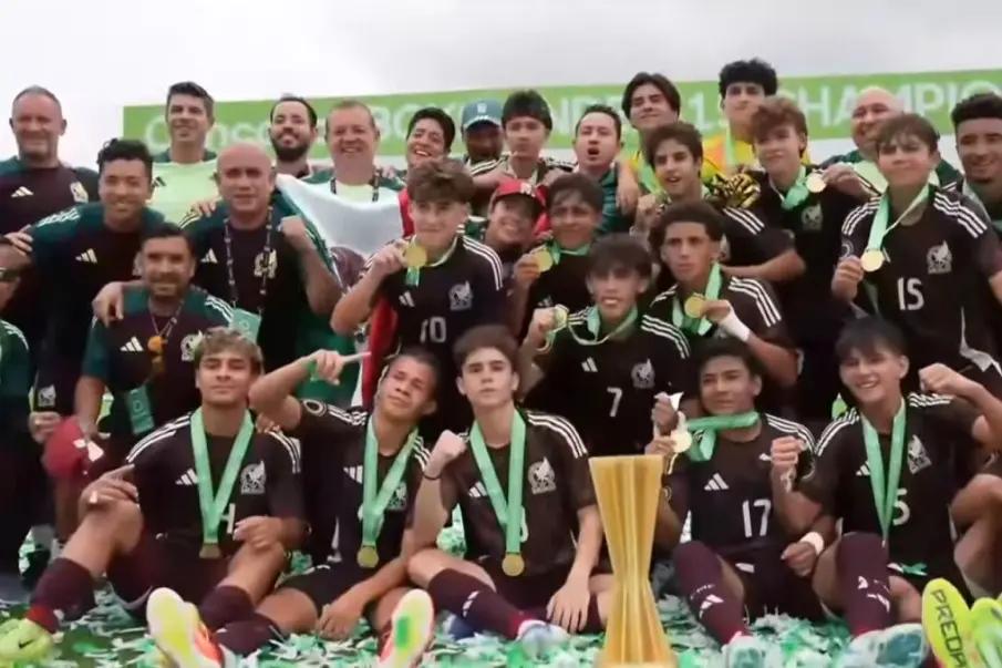 México Sub-15 arrasa a Estados Unidos y se corona campeón de la Concacaf