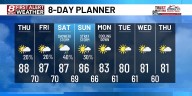 Isolated downpour or storm through the weekend