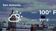 San Antonio, Texas: el tiempo para hoy lunes 18 de agosto