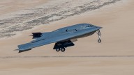 B-2 bomber skidded for more than a mile, caught fire when landing gear collapsed