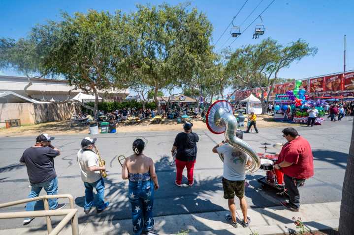 Red Light Brass Band brings street party atmosphere to OC Fair