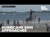 Officials warn of high surf, dangerous currents as Hurricane Erin approaches