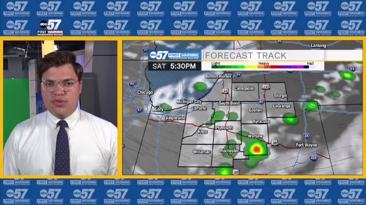 Cold front sweeps through today
