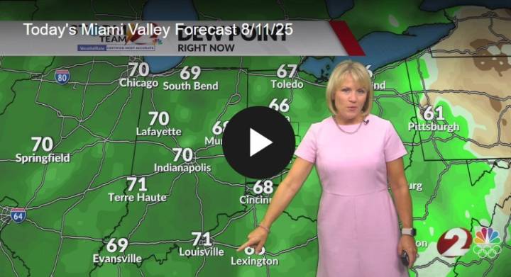 Heat and humidity persist, with rain chances creeping up
